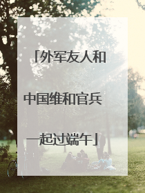 外军友人和中国维和官兵一起过端午
