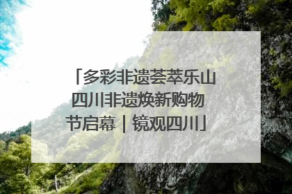多彩非遗荟萃乐山 四川非遗焕新购物节启幕｜镜观四川