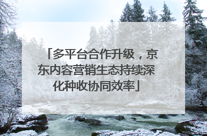 多平台合作升级，京东内容营销生态持续深化种收协同效率
