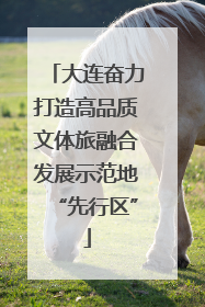 大连奋力打造高品质文体旅融合发展示范地“先行区”