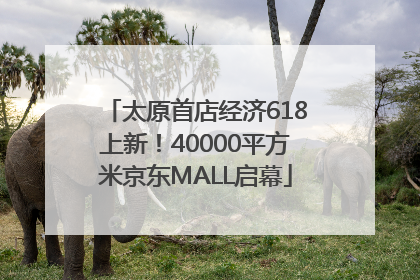 太原首店经济618上新！40000平方米京东MALL启幕