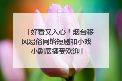 好看又入心！烟台移风易俗网络短剧和小戏小剧展播受欢迎