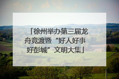徐州举办第三届龙舟竞渡暨“好人好事好彭城”文明大集