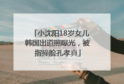 小沈阳18岁女儿韩国出道照曝光，被指撞脸孔孝真