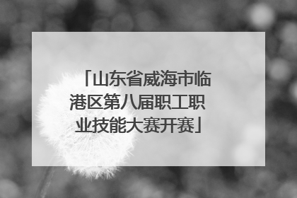 山东省威海市临港区第八届职工职业技能大赛开赛