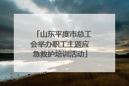 山东平度市总工会举办职工主题应急救护培训活动