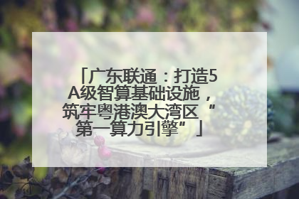广东联通：打造5A级智算基础设施，筑牢粤港澳大湾区“第一算力引擎”