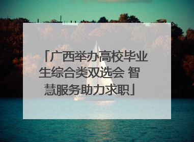 广西举办高校毕业生综合类双选会 智慧服务助力求职