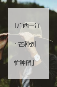 广西三江：芒种到 忙种稻