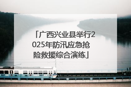 广西兴业县举行2025年防汛应急抢险救援综合演练