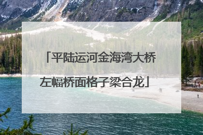 平陆运河金海湾大桥左幅桥面格子梁合龙