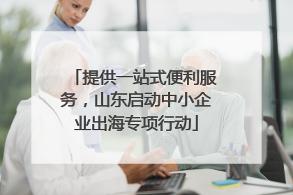 提供一站式便利服务，山东启动中小企业出海专项行动