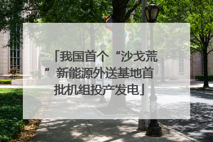 我国首个“沙戈荒”新能源外送基地首批机组投产发电