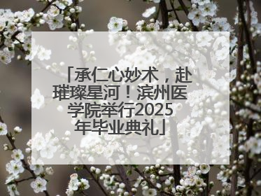 承仁心妙术，赴璀璨星河！滨州医学院举行2025年毕业典礼