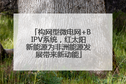 构网型微电网+BIPV系统，红太阳新能源为非洲能源发展带来新动能