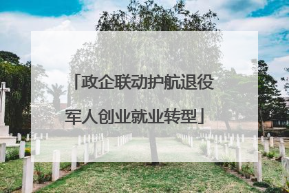 政企联动护航退役军人创业就业转型