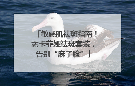 敏感肌祛斑指南！露卡菲娅祛斑套装，告别“麻子脸”