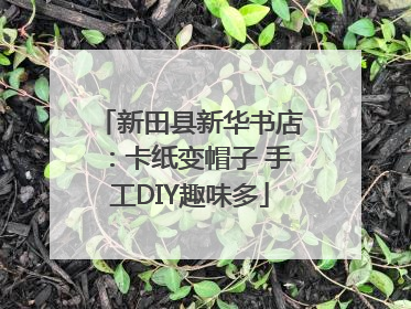 新田县新华书店：卡纸变帽子 手工DIY趣味多