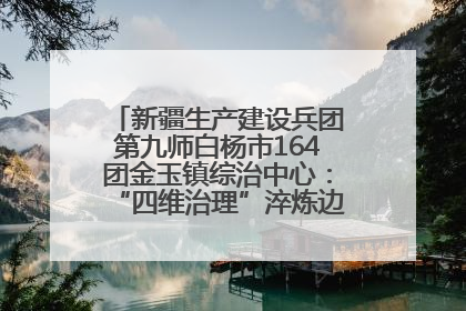 新疆生产建设兵团第九师白杨市164团金玉镇综治中心：“四维治理”淬炼边疆“枫桥样本”