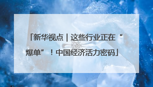 新华视点｜这些行业正在“爆单”！中国经济活力密码