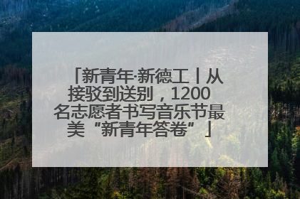 新青年·新德工丨从接驳到送别，1200名志愿者书写音乐节最美“新青年答卷”