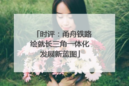 时评：甬舟铁路绘就长三角一体化发展新蓝图