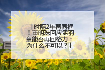 时隔2年再同框！董明珠回应孟羽童能否再回格力：为什么不可以？
