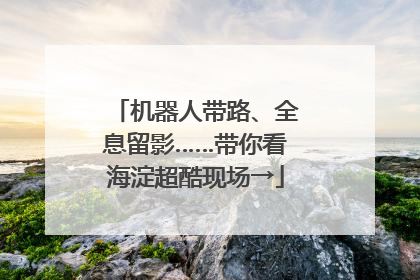 机器人带路、全息留影……带你看海淀超酷现场→
