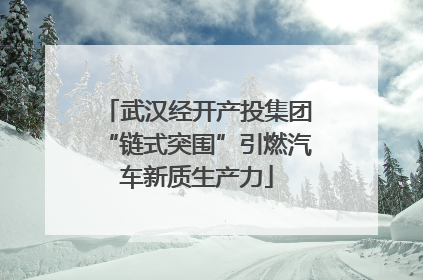武汉经开产投集团“链式突围”引燃汽车新质生产力