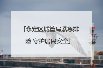 永定区城管局紧急排险 守护居民安全