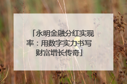 永明金融分红实现率：用数字实力书写财富增长传奇