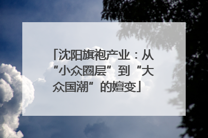 沈阳旗袍产业：从“小众圈层”到“大众国潮”的嬗变