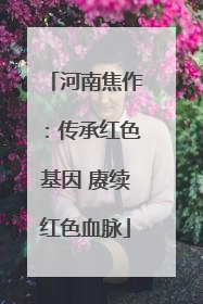 河南焦作：传承红色基因 赓续红色血脉
