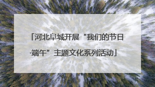 河北阜城开展“我们的节日·端午”主题文化系列活动
