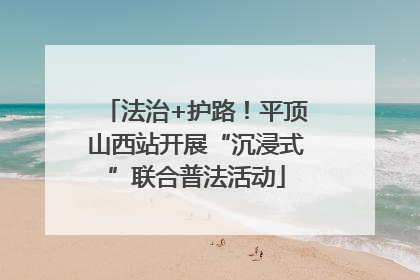 法治+护路！平顶山西站开展“沉浸式”联合普法活动