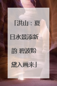 洪山：夏日水景添新韵 碧波粉黛入画来