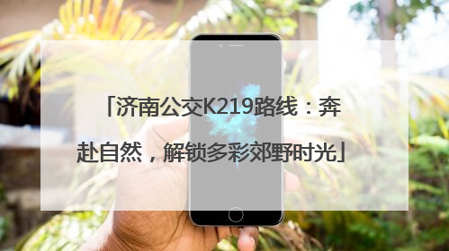 济南公交K219路线：奔赴自然，解锁多彩郊野时光