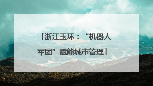 浙江玉环：“机器人军团”赋能城市管理