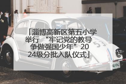 淄博高新区第五小学举行 “牢记党的教导 争做强国少年”2024级分批入队仪式