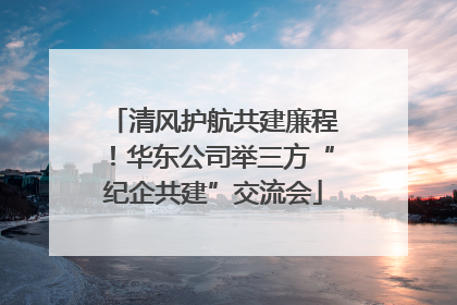 清风护航共建廉程！华东公司举三方“纪企共建”交流会