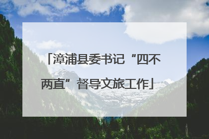 漳浦县委书记“四不两直”督导文旅工作