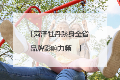 菏泽牡丹跻身全省品牌影响力第一