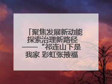 聚焦发展新动能 探索治理新路径——“祁连山下是我家 彩虹张掖福感地带”主题采访活动走进山丹