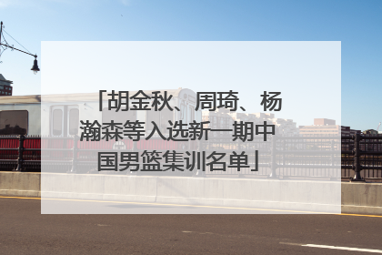 胡金秋、周琦、杨瀚森等入选新一期中国男篮集训名单