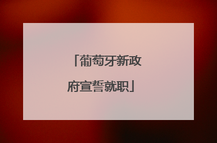 葡萄牙新政府宣誓就职