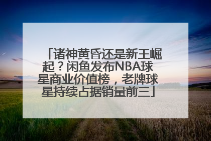诸神黄昏还是新王崛起？闲鱼发布NBA球星商业价值榜，老牌球星持续占据销量前三