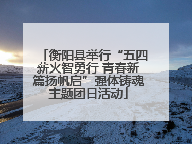 衡阳县举行“五四薪火智勇行 青春新篇扬帆启”强体铸魂主题团日活动