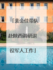裴金佳带队赴陕西调研退役军人工作