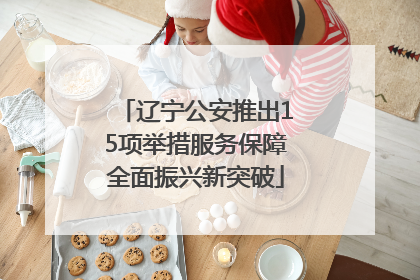 辽宁公安推出15项举措服务保障全面振兴新突破