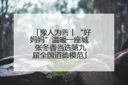 豫人为善丨“好妈妈”温暖一座城 张冬香当选第九届全国道德模范